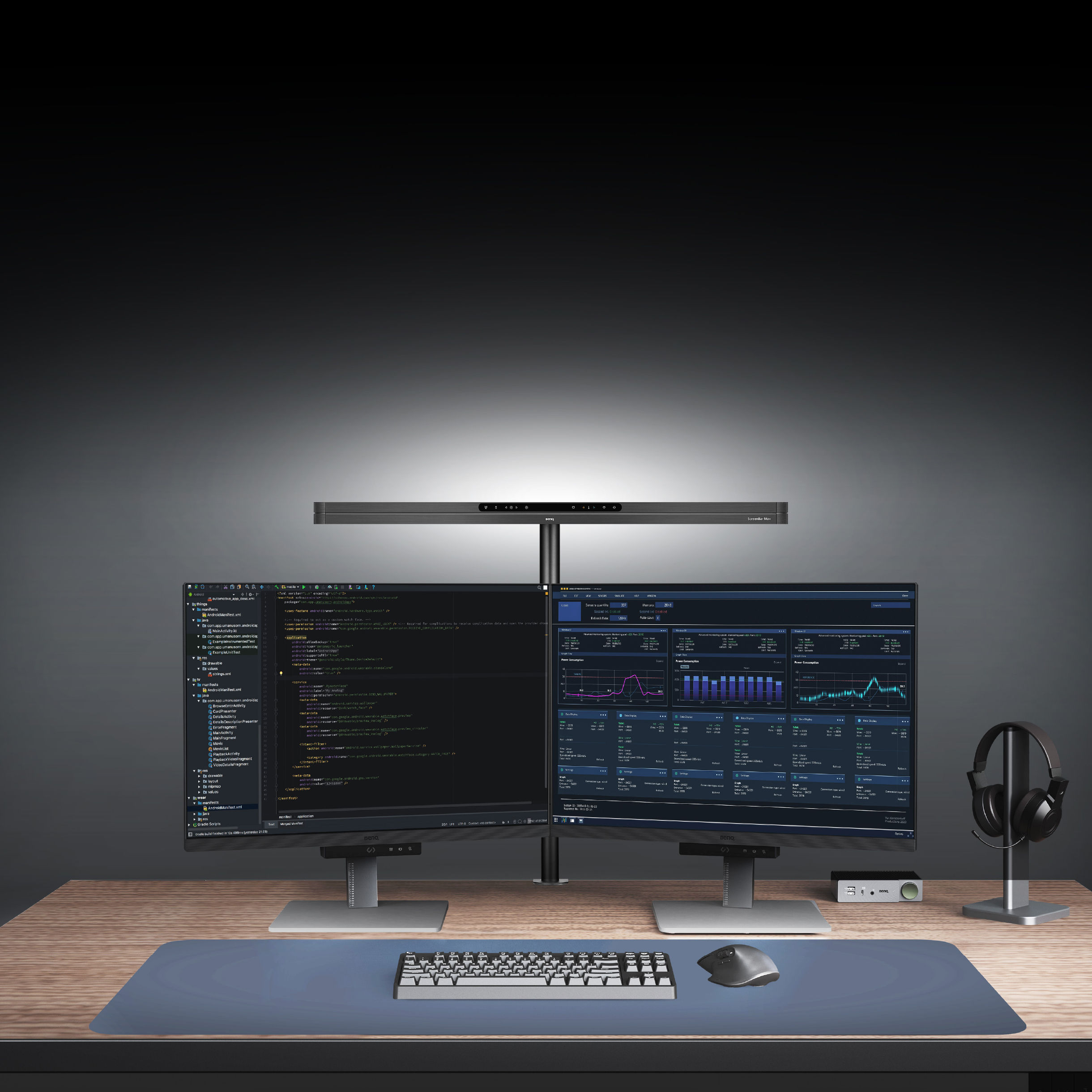 Buy ScreenBar Pro Dual Monitor Light Bar | BenQ US